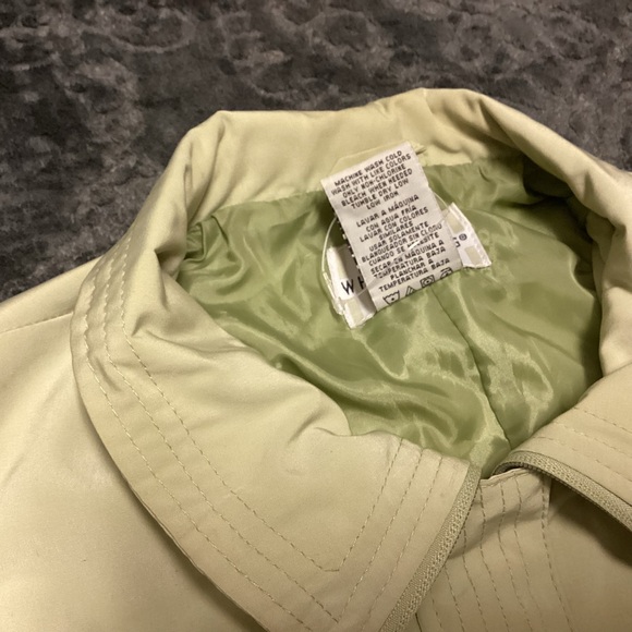 White Stag Chartreuse Rain Jacket Women’s Medium (8/10) Lightweight Lined Coat - Picture 7 of 8